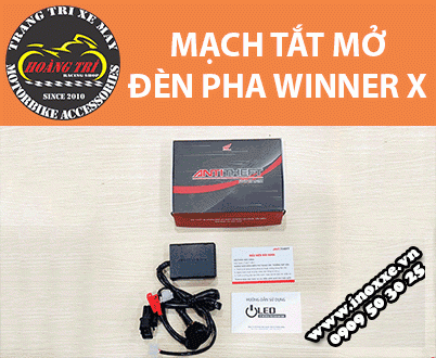 Mạch tắt mở đèn pha Winner X tích hợp công tắc Cos/pha